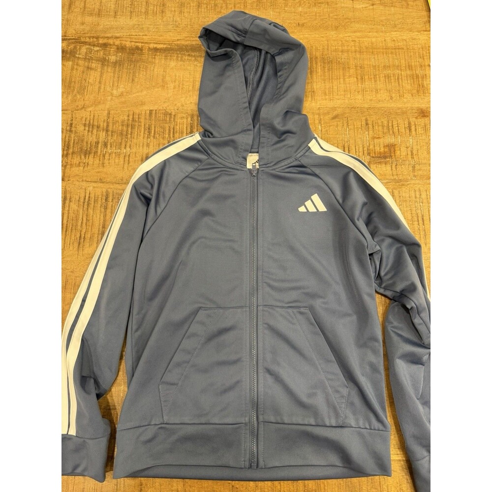 adidas‎ Kids Essentials Training Jacket Zip Up Hoodie Size S (7/8)